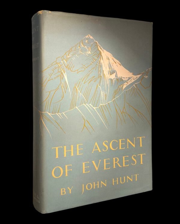 John Hunt – The Ascent of Everest, prima ediție din 1953 cu autograful lui Edmund Hillary