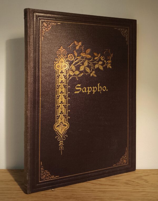 Carmen Sylva – Sappho, prima ediție din 1880 cu dedicația Reginei Elisabeta