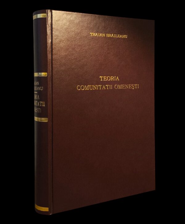 Traian Brăileanu – Teoria comunității omenești, prima ediție din 1941